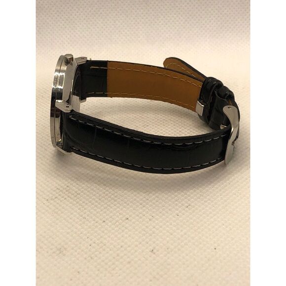 Skagen SKW2677 Women's Black Leather Analog Gray Dial Quartz Wrist Watch KS287 - Picture 8 of 9